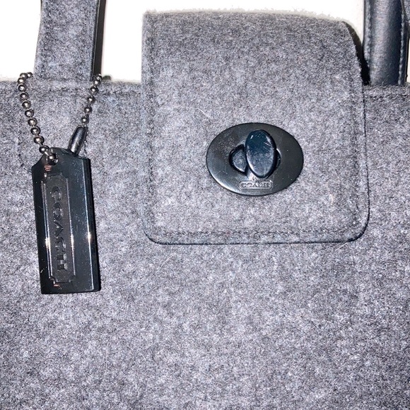 Coach • Charcoal Grey Wool with Black Accents - Picture 6 of 12